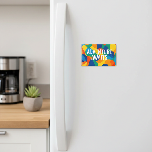 3x4 magnet on fridge
