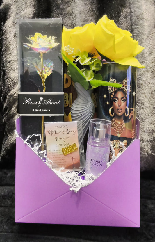 Custom-Made Gift Arrangement – She Prays in Purple