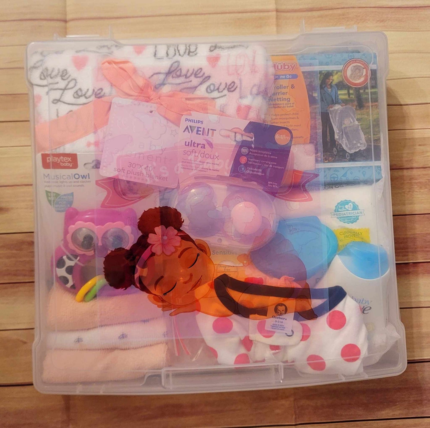 Customized Baby Girl Keepsake Gift Box