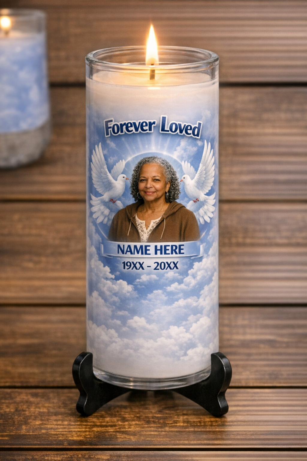 Memorial Candles – Custom Photo, Poem & Scripture Tribute Candles