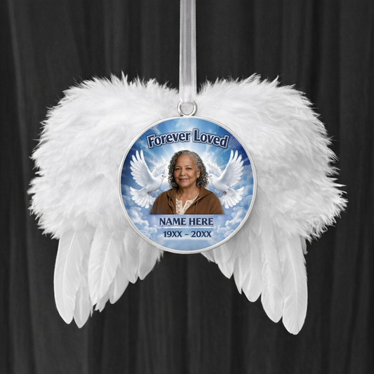 Memorial Angel Wing Ornament