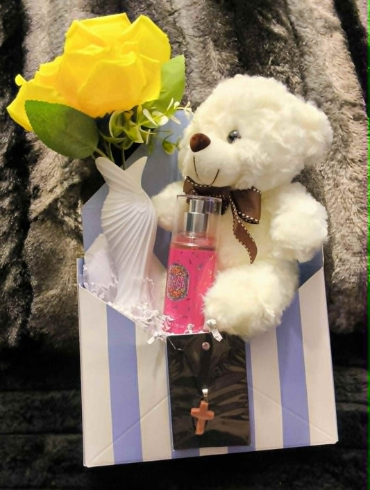 Custom-Made Gift Arrangement – Yellow Rose & Grace