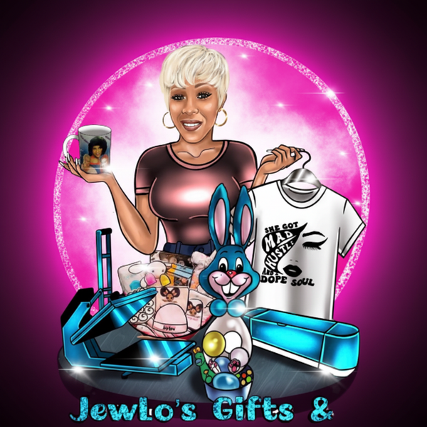 JewLo's Gifts & More Pink Logo