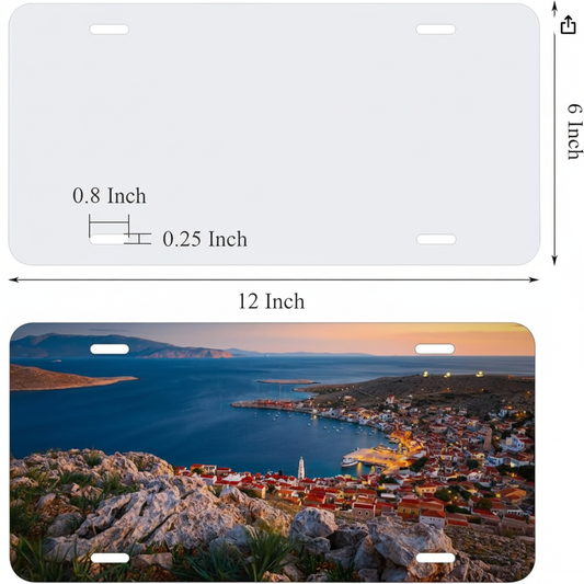 License Plate Size Diagram Clean