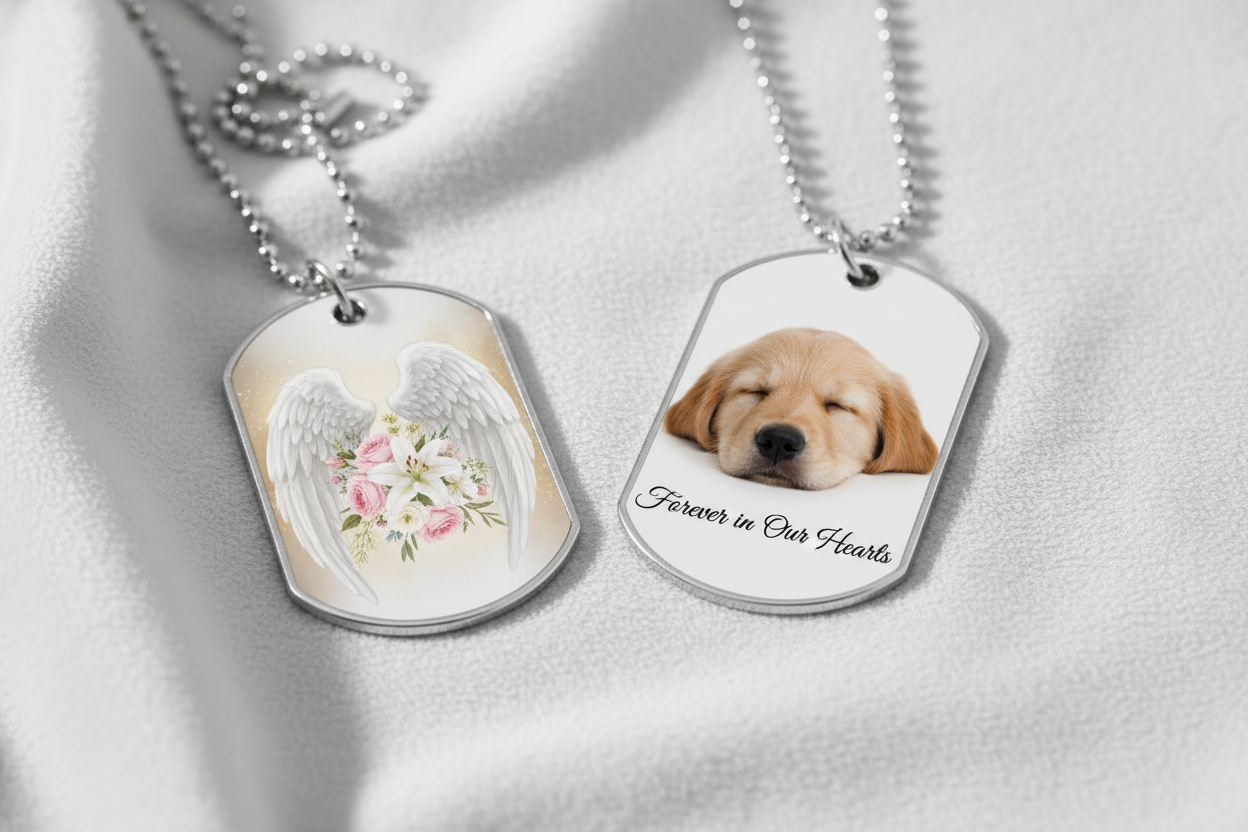 Realistic Memorial Dog Tag